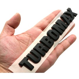 Pair Set New Hood Letter Emblems 3D Nameplate Logo Compatible with 2024-2025 Silverado/Colorado Turbo-max Badge 85079242 (Matte Black)