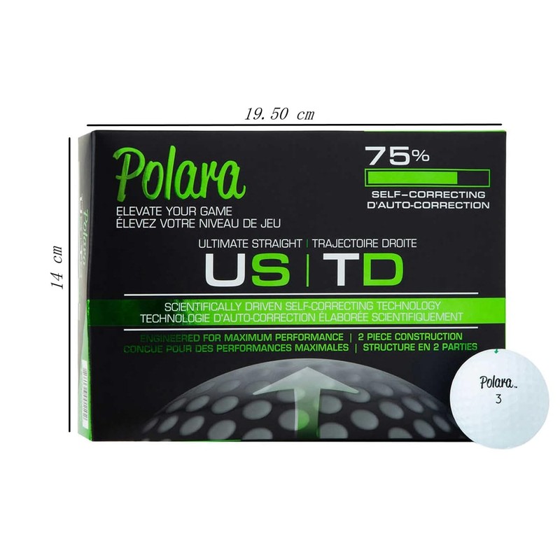Polara Ultimate Straight Self Correcting Single Sleeve 3 Golf Balls