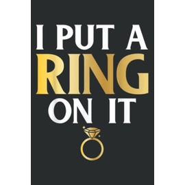 I Put a Ring on It Husband to Be Couple Engagement Set: Wide Ruled Line Paper, Lined Notebook Journal with 6" x 9", 120 Pages for Work, School and College Supplies.