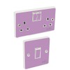 the grafix studio Lilac Gloss Purple Light Switch & Double