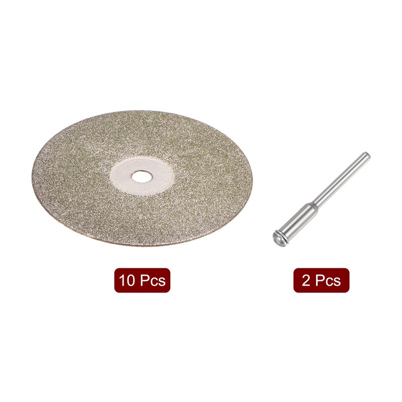 sourcing map 10pcs Diamond Cutting Wheel 35mm Full Sand Diamond