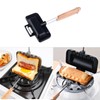 Sandwich Frying Pan, Aluminum Baking Disk Flip Frying Pan Suitable