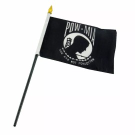 TRADEWINDS 4x6 Pow Mia Prisoner Stick Flag Table Staff Desk Table