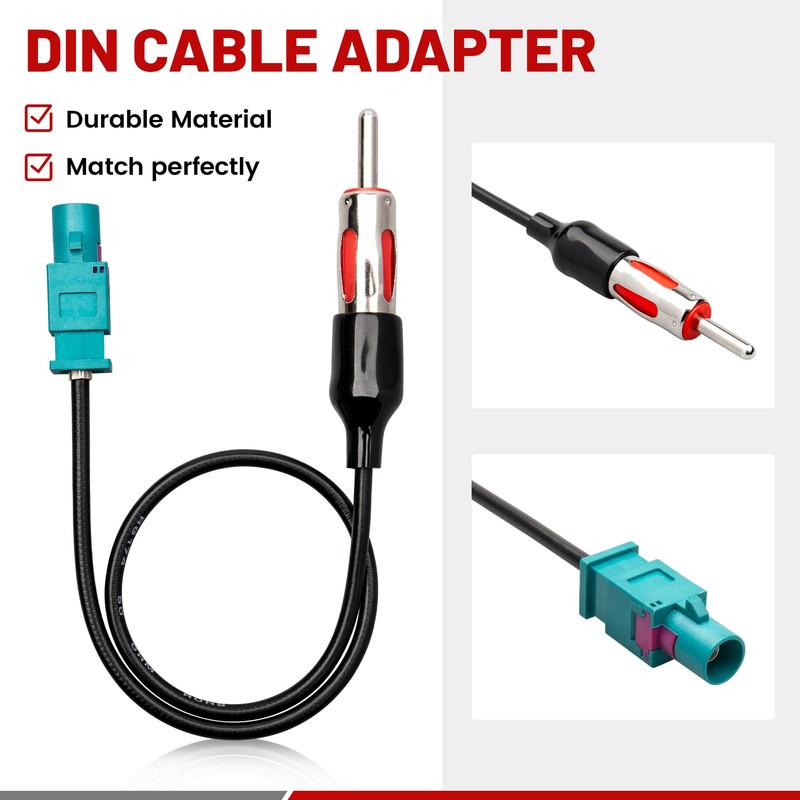 RED WOLF Stereo Wiring Harness w/Antenna Adapter Connector Plug for