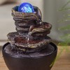 Indoor Fountain Zen Cascade Relaxing Bright Colourful LED, Useful Gifts