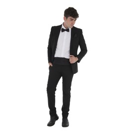 Zac's Alter Ego Men's Matching Bow Tie, Pocket Square & Cummerbund Set