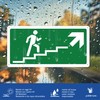 Pubblimania Staircase Ascent Right Emergency Exit | Aluminium Composite Sign