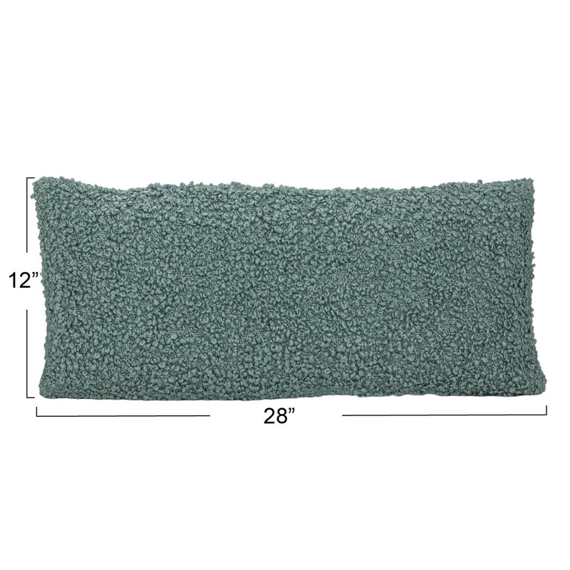 Creative Co-Op Hand-Woven Fabric Indoor/Outdoor Lumbar Pillow, Dusty Blue