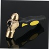 Sosoport Professional Brass Stamping Hammer Round Head Non-Sparking Hand Turned
