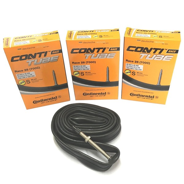 Continental Race 28 700 x 18-25c Tubes (Pack of 3) - Presta 60mm