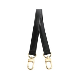 [jiesinlov] Purse Handle Vachetta Leather Strap Handbag Replacement for Neo Noe Hobo Bucket Bag (Black), Black