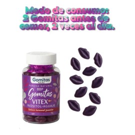 Gomitas Bbp Vitex Inostiol-aguaje 60 Pzs Paraíso Natural Uva
