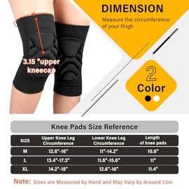 Haysandy 6 Pairs Knee Pads Bulk, Volleyball Breathable Knees Pads with Thick Sponge for Adult Youth Women Men Dancer Sport Training Workout Protector 