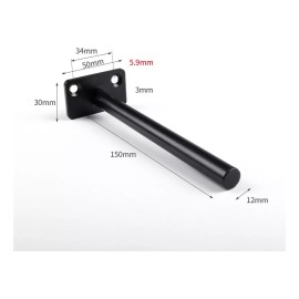 Soporte De Estante Oculto De Servicio Pesado De 4 Piezas