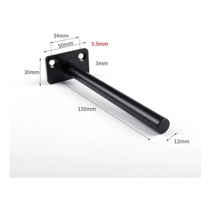 Soporte De Estante Oculto De Servicio Pesado De 4 Piezas