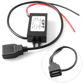 DGZZI DC Convertidor Buck Módulo 12V a USB 5V 3A Convertidor Adaptador Paso Down para Coche