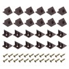 sourcing map 24Pcs 90 Degree Plastic Corner Braces, 14x13x9mm Nylon