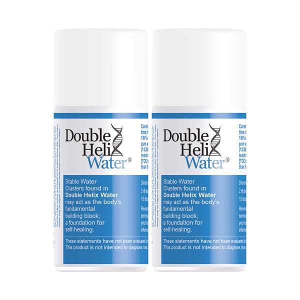 Double Helix Water (15 ml) 2 Pack - Immune Support, Anti Inflammation, Energy Supplement Water Drops Recovery Drink