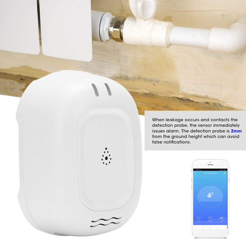 Smart Water Leak Sensor Wireless Leakage Alarm for TUYA Zigbee