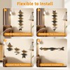 Cowboy Hat Rack Wall Mount, Solid Wood Arrow Design 6
