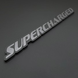 FMSgear 1 SUPERCHARGED Emblem fits Hellcat Charger Challenger Trackhawk Hellhawk Badge - Black