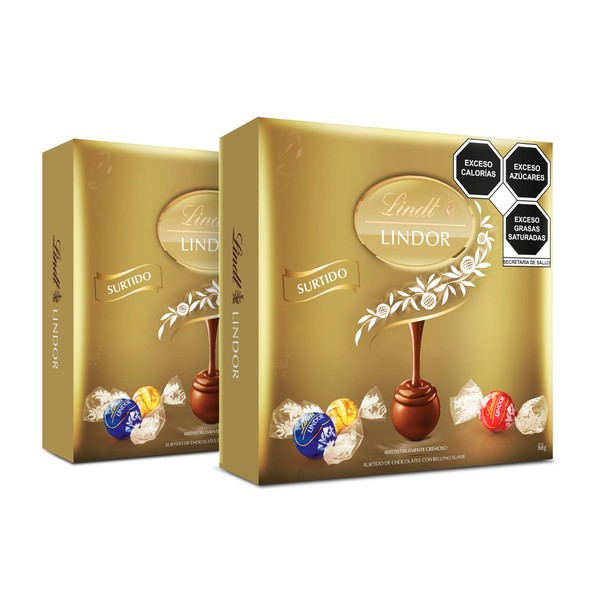 Lindt Chocolate Lindor Caja Surtido 336g - Paquete de 2