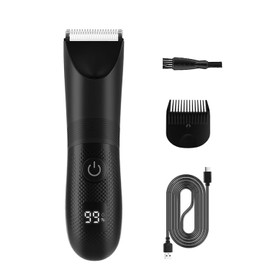 Body Hair Trimmer for Men and Women, Electric Ball Trimmer, Womens Bikini Trimmer, Mens Pubic Hair Trimmer with LED Display
