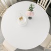 Round Vinyl Fitted Tablecloth with Flannel Backing Elastic Table Cloth