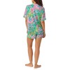 Room Service Womens Pajama Sets, Short Sleeve Stretch Rayon Button