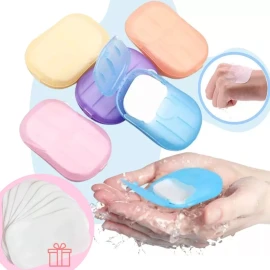 Universo en Linea Set 5 Estuches Laminas Papel Jabón Manos Viaje + Repuestos F