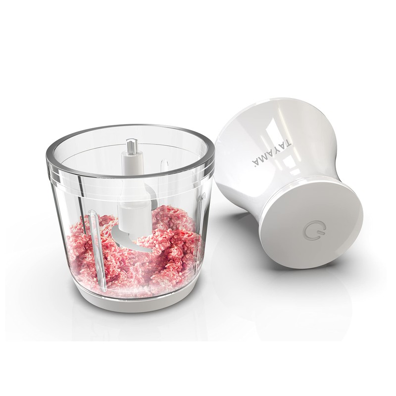 TAYAMA 2.5 Cup White 200W Mini Chopper 4-Layer Blade Food