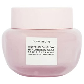 Glow Recipe Watermelon Glow Hyaluronic Clay Pore-Tight Facial - Gentle Exfoliating Clay Face Mask with Hyaluronic Acid - Help Minimize the Appearance of Pores, Even Tone + Hydrate (60ml)
