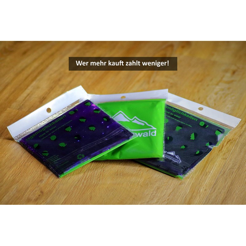 Bergmannswald® Multifunctional Scarf Seamless (Pack of 1, Designer)