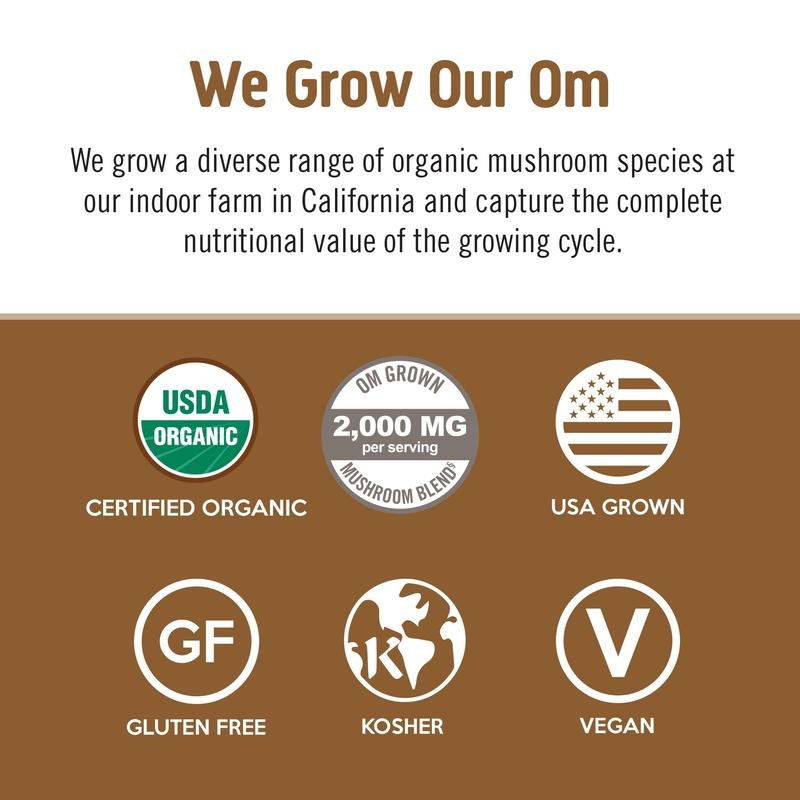 Om Mushroom Superfood Mushroom Coffee Latte Blend - Size: 30