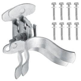 Litoexpe 2 Pcs 1-3/8 Inch Gate Latch with Screws, Wall Mount Chain Link Gate Fork Latch for Outdoor Wooden Gates DIY Enthusiasts