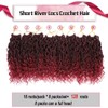 Curly Faux Locs Crochet Hair 8 Packs New Goddess Locs