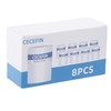 CECEFIN 8pcs Filter Cartridges Replacement for Swivel Faucet Water Filter,