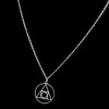 CENWA Seal of Light Symbol Jewelry Symbol Pendant Necklace, Metal