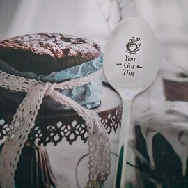 RFTWXHPN Motivational Gifts for Women Men You Got This Spoon for Friends Husband Christmas Birthday Gifts for Daughter Mom Coffee Tea Lovers Gifts for Teen Boys Girls Encouragement Gifts