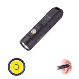 RovyVon Aurora A3Pro G2 6500K Keychain Flashlight, Up to 700 Lumens Ultra Bright EDC Gear, 5 Modes, Micro USB Charging with Pocket Clip, Great Gift Outdoor (Black)