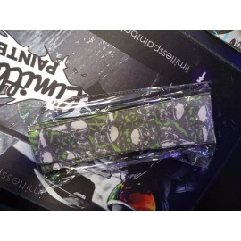 Flying Skulls Paintball Headband Green Black