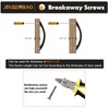 JIASENBAO Black Cabinet Pulls 5 Inch Arch Twisted Matte Black