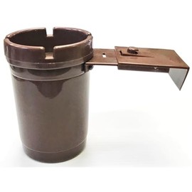HHB Eclipse cup holder ashtray with removable arm, color picked at random. Each order include i cup. (Brown)