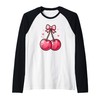 Cute Pink Cherry With Bow Tie Trendy Pinkcore Cherry Women
