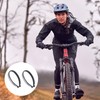 A Group of 2 Bicycle Trouser Clips, Grey Reflective Bands,