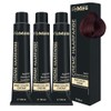 FemMas Haarfarbe 3x Hellbraun Kupfer 5.4 I Professionelle Creme Haarfarbe