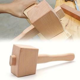 Wooden Mallet, Carpenter Mallet, Woodworking Hammer, Carpenter's Hammer, Suitable for Installation of Various Wooden Furniture, for Carpentry, DIY, Carpenter Tool