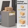 LHBGO Package Delivery Box for Outside, with Delivery Sign 48