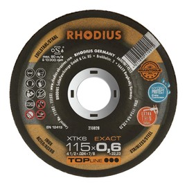 Rhodius XTK6 Exact Box 211301 Cutting Disc Offset 115 mm Pack of 10 Stainless Steel Steel