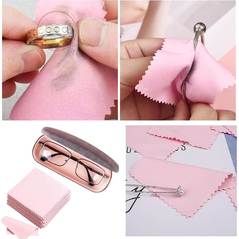 30-Pack Silver Cleaning Cloths – Jewelry Polishing Cloths for Gold,